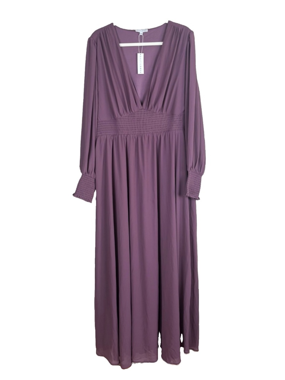 Baltic Born Olivia Maxi Dress Women’s Size 3X Smocked Wedding Guest Purple NWT